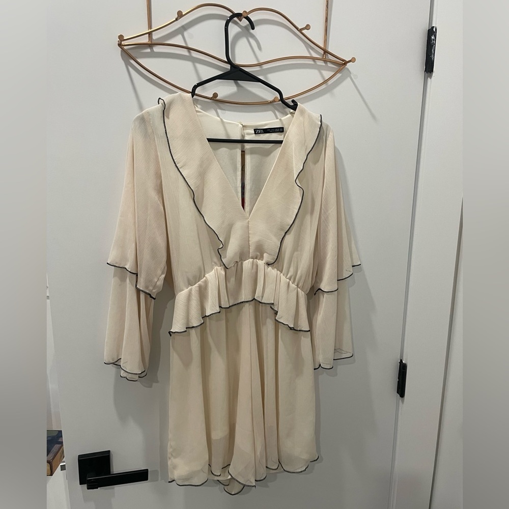 Zara Ruffled Short Jumpsuit